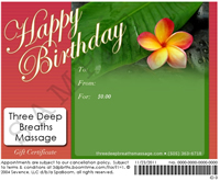 Buy Massage Gift Certificates